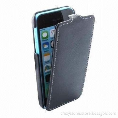 Flip Genuine Leather Case for iPhone 5C